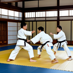 **

"A judo class in a traditional dojo setting, several fully clothed students in judogi practicing techniques under the guidance of a sensei, appropriate attire, safe for work, perfect anatomy, natural proportions, professional lighting, high resolution, family-friendly martial arts setting, very detailed."

**