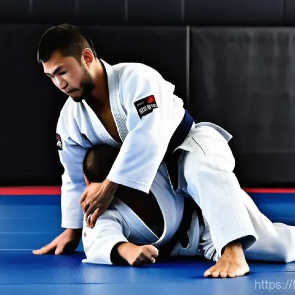 유도 스파링 규칙 - **Dynamic Flow and Tactical Energy in Randori:**
    "A male and a female judoka, both adults, are e...