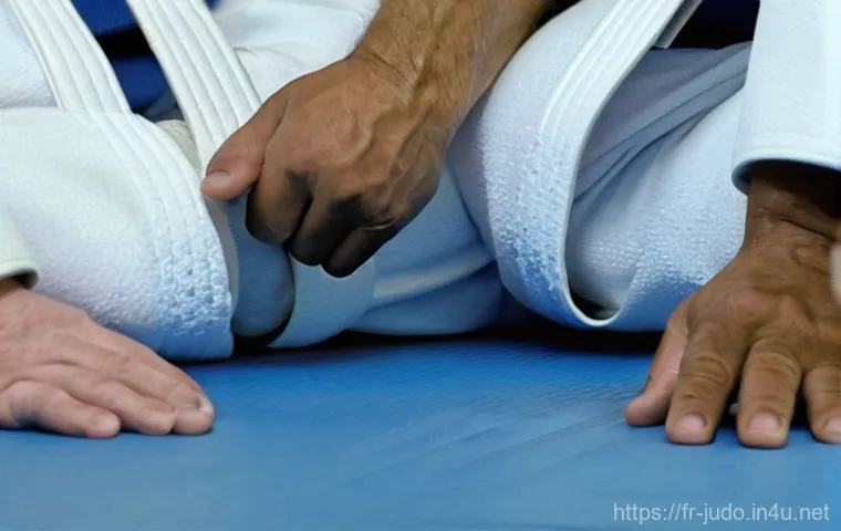 유도 스파링 규칙 - **Dynamic Flow and Tactical Energy in Randori:**
    "A male and a female judoka, both adults, are e...