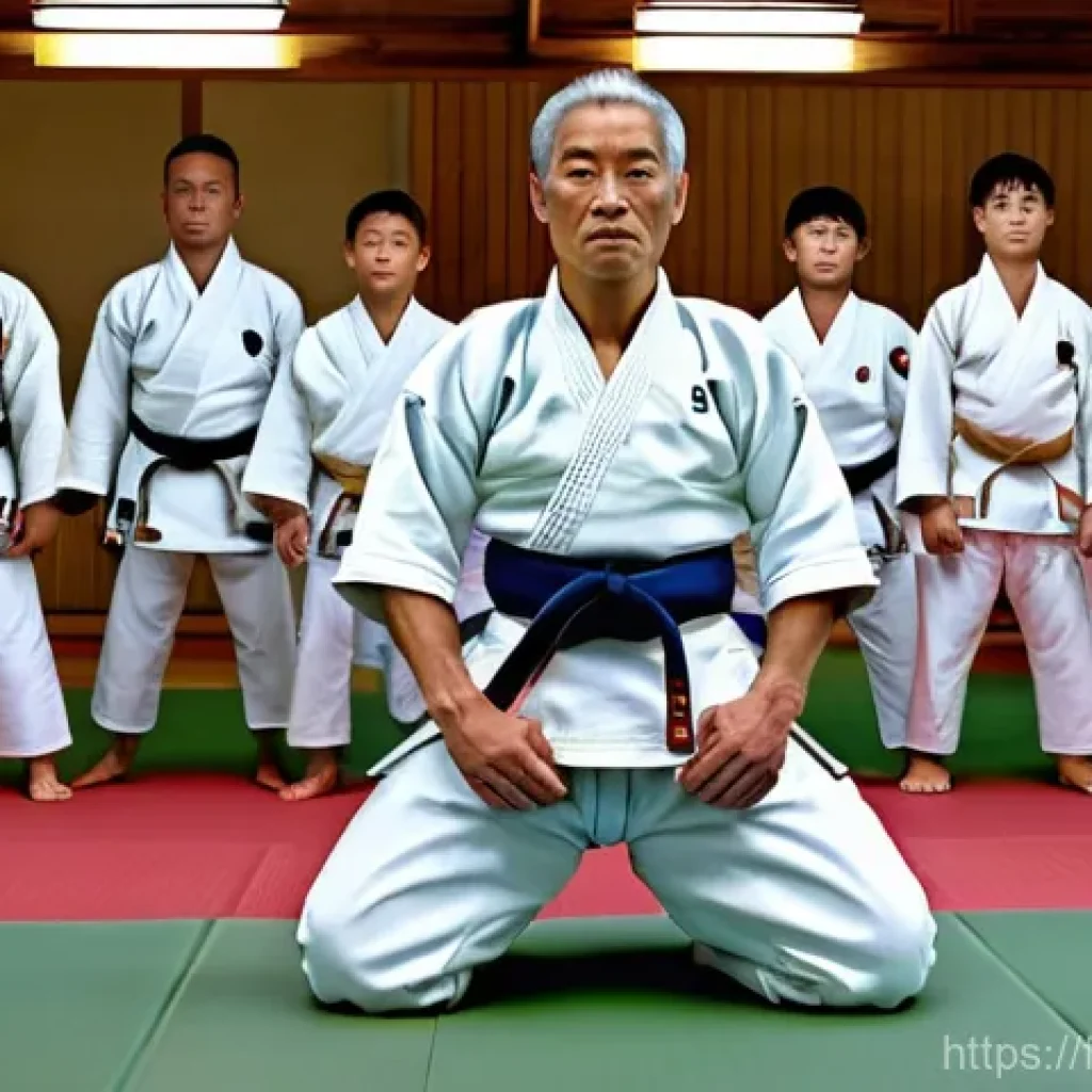유도 역사와 유래 - **Prompt for the Genesis of Judo:**
    "A serene and historically accurate depiction of Jigoro Kano...