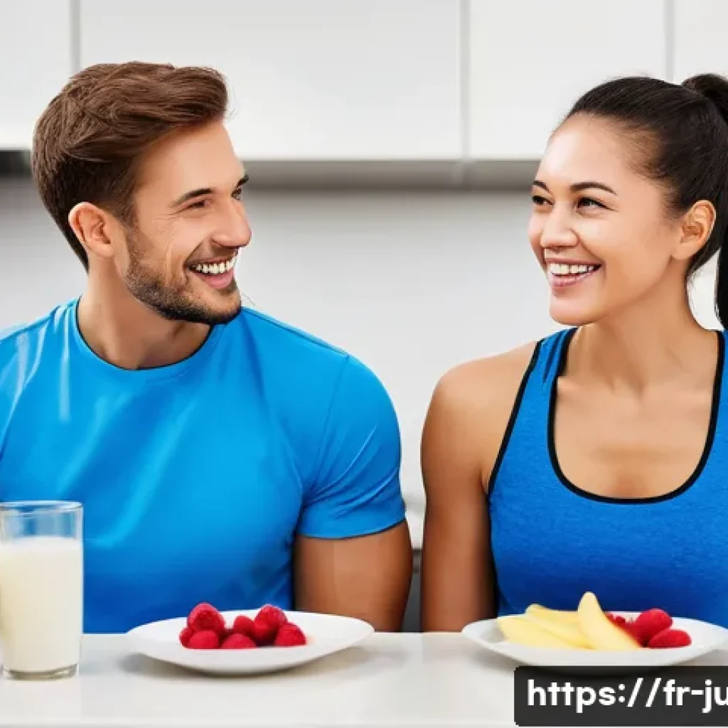 유도 훈련 전후 추천 간식 - **Prompt 1: Pre-Workout Energy Boost**
    "A vibrant and fit young adult, either male or female, in...